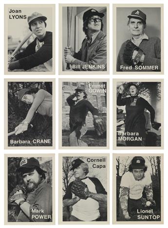 MIKE MANDEL (1950- ) Complete set of 134 Baseball Photographer Trading Cards.